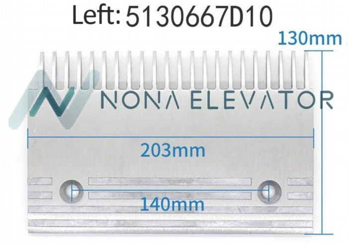 KONE Escalator Comb Plate 5130667D10 5130668D10 KONE Escalator Comb Plate 5130667D10 5130668D10